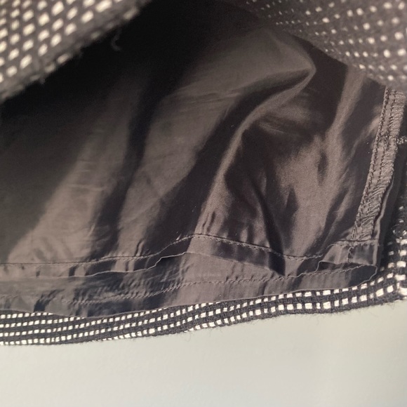 Gap Wool Blend Miniskirt Black and White Woven Tweed Size 14 NWOT - Picture 4 of 9